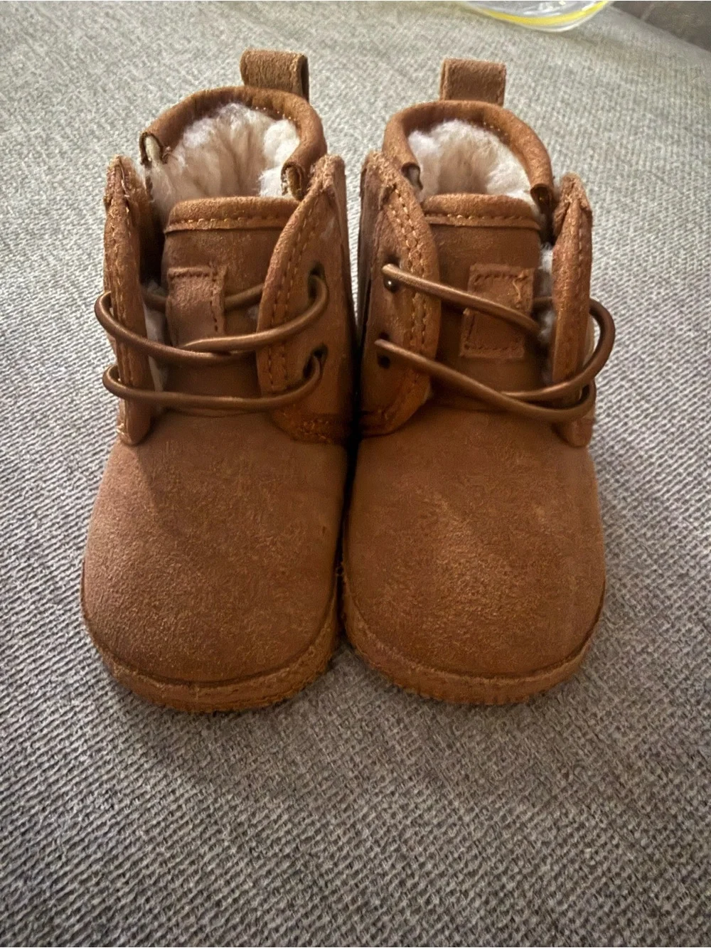 UGG Kids Chestnut Suede Fleece-Lined Boots